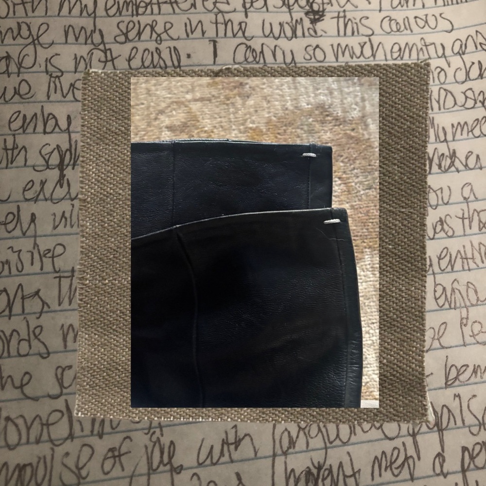 authentic margiela knee high leather heeled boots - Picture 3 of 4